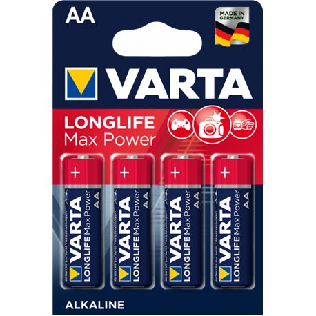 Батарейка Varta Longlife Max Power AA BLI 4 Alkaline (4706101404) (4008496105946)