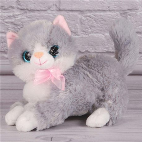 М'яка іграшка, Плюшевий котик "Кот 004", 18 см. (25437-5) [2926900009340]