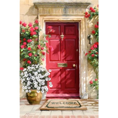 Картина за номерами Квіткові двері (GX4190)
