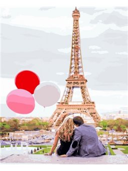 Картина по номерам Brushme "Парижская любовь" (GX4886)