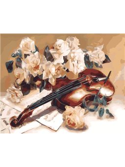 Картина по номерам "Мелодия скрипки" Идейка (КНО5500)