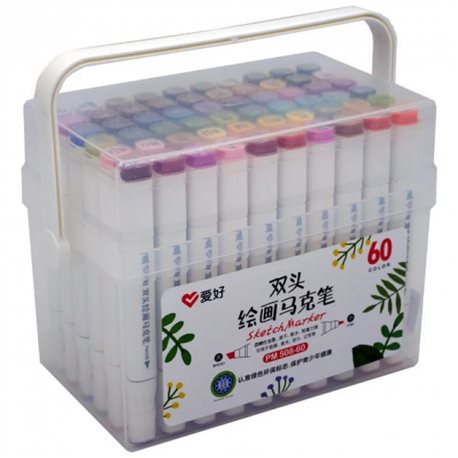 Набір скетч-маркерів Aihao 60 кольорів (PM-508-60)