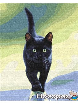 Картина по номерам "Кошачья грация" Идейка (КНО4206)
