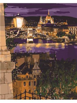 Картина по номерам "Магические краски Будапешта" Идейка (КНО3534)
