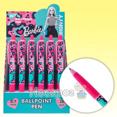 Ручка масляна YES Barbie автоматична 0,7 мм 411972 