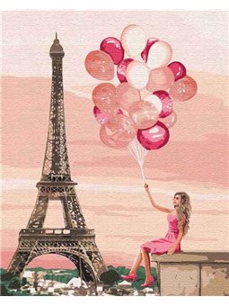 Картина за номерами "Лілові барви Парижа" Ідейка (КНО4761)