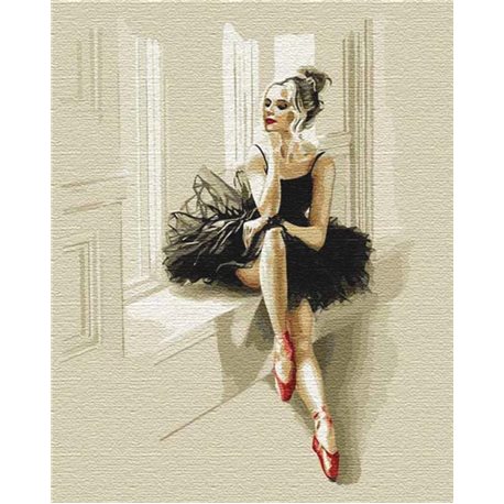 Картина по номерам "Изысканность балерины" Идейка (КНО4548)
