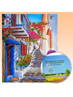 Картина по номерам KTL 2002 "Вуличка" 40*30 см. в коробці