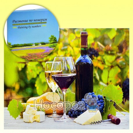 Картина по номерам KTL 1000 Натюрморт с вином