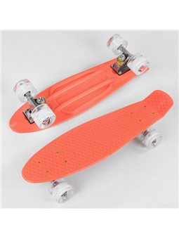 Скейт Пенни борд 1102 (8) Best Board, доска55см, колёса PU со светом, диаметр 6см 