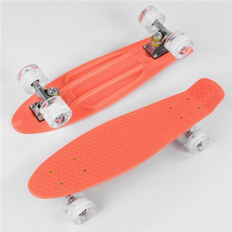 Скейт Пенни борд 1102 (8) Best Board, доска55см, колёса PU со светом, диаметр 6см 