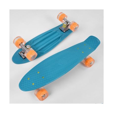 Скейт Пенні борд 3131 (8) Best Board, бірюзовий, дошка = 55см, колеса PU зі світлом, діаметр 6 см 