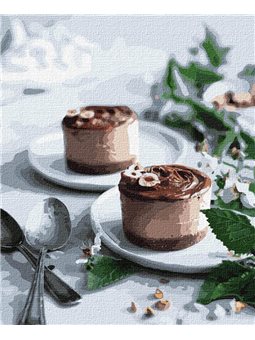 Картина по номерам "Шоколадные пирожные" Идейка (КНО5604)