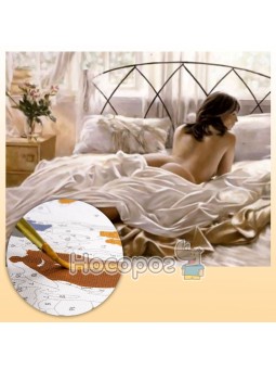 Картина по номерам Девушка в постеле EPH9520_O