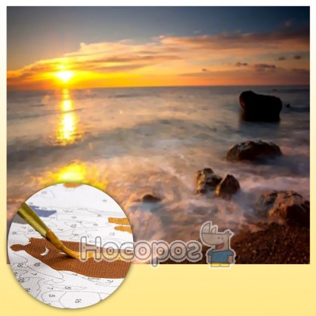 Картина за номерами Морський захiд сонця RSB8268_O