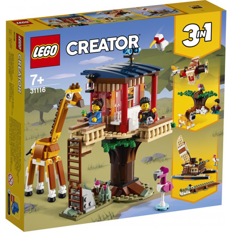 Konstruktor Lego Creator Budinochok Na Derevi Dlya Safari 397 Detalej 31116 Kupiti Deshevo Z Dostavkoyu Po Ukrayini Nosorog Net Ua