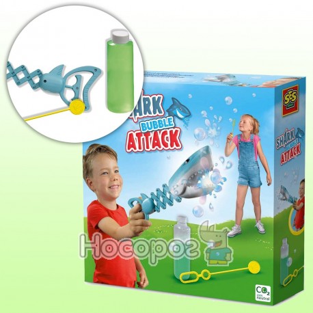 Игровой набор с мыльными пузырями АТАКА АКУЛЫ (мыльный раствор, аксессуары) 