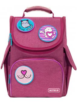 Рюкзак Kite Education каркасный Темно-розовый джинс (K21-501S-6 (LED))