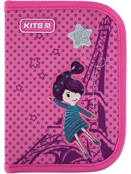 Пенал без наполнения Kite Education French dreams Розовый (K21-621-3)