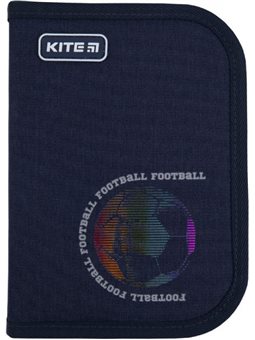 Пенал без наповнення Kite Education Football Темно-синій Джинс (K21-621-6)