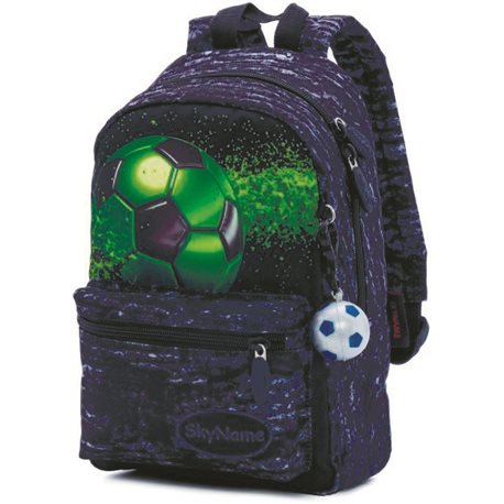 Детский рюкзак для дошкольников серый Футбол Winner One/ Sky Name для мальчиков в садик 1105