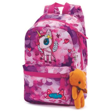 Дитячий рюкзак для дошкільнят рожевий з Єдинорогом Winner One / SkyName для дівчаток в садок 1 102