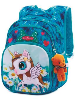 Школьный рюкзак с ортопедической спинкой для девочки Единорог Winner One / SkyName R3-228