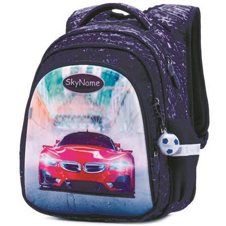 Шкільний рюкзак з ортопедичною спинкою для хлопчика Машина Winner One / SkyName R2-178