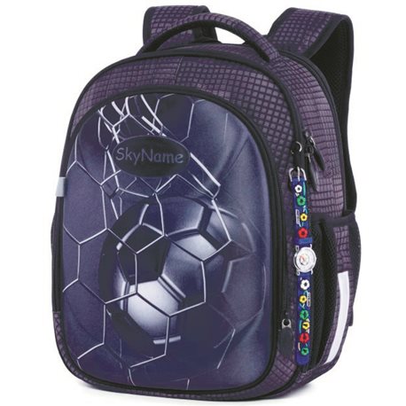 Школьный рюкзак (ранец) с ортопедической спинкой для мальчика Футбол Winner One / SkyName R4-406