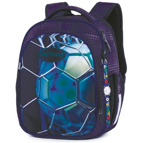 Школьный рюкзак (ранец) с ортопедической спинкой для мальчика Футбол Winner One / SkyName R4-409