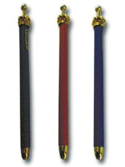 Ручка TZ-4605/ST-7306 кулькова, Корона, метал., 0,7 мм, синя (36/432)