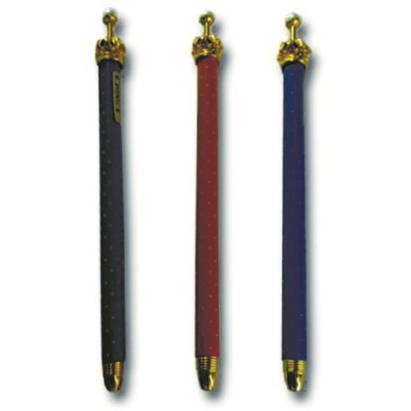 Ручка TZ-4605/ST-7306 кулькова, Корона, метал., 0,7 мм, синя (36/432)