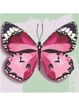 Картины по номерам "Розавая бабочка" Идейка (КНО4209)