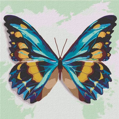 Картини за номерами "Синя метелик" Ідейка (КНО4207)