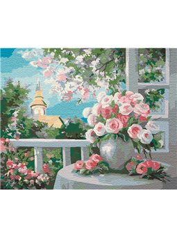 Картины по номерам "Шарм цветущего сада" Идейка (КНО2204)
