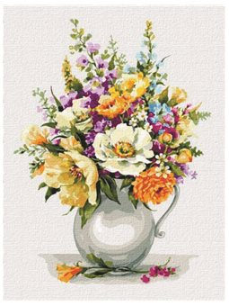 Картини за номерами "Чарівний букет квітів" Ідейка (КНО3124)