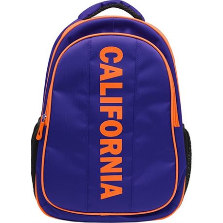 Рюкзак, 42*29*15см, синій з оранжевим, М, California 980512