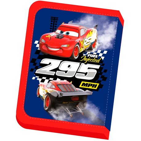 Пенал ткан., 1 від.2 відв Disney CARS, 21*13,5,*4см., Leader 930524