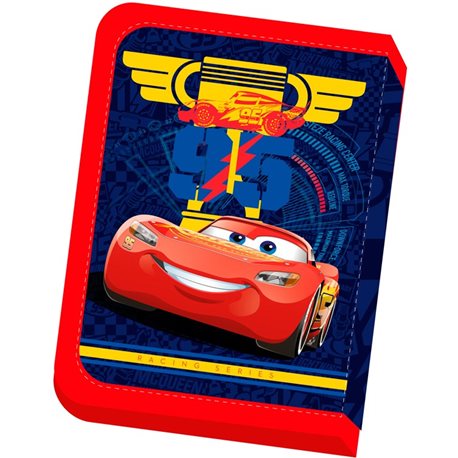 Пенал ткан., 1 від.2 відв Disney CARS, 21*13,5,*4см., Leader 930527