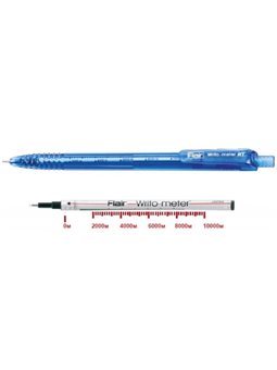 Ручка шарик. автомат Flaиr 1311 BL Wrиto- meter RT (10км) синяя, 73744 (12/1152)