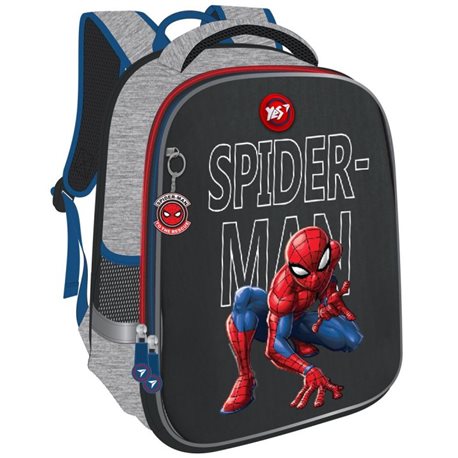 Рюкзак школьный YES H-100 "Spider-man", серый 558306