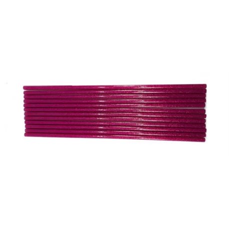 Клей для термопістолетів кольоровий з глітером 0,7-30 Рожевий 1203