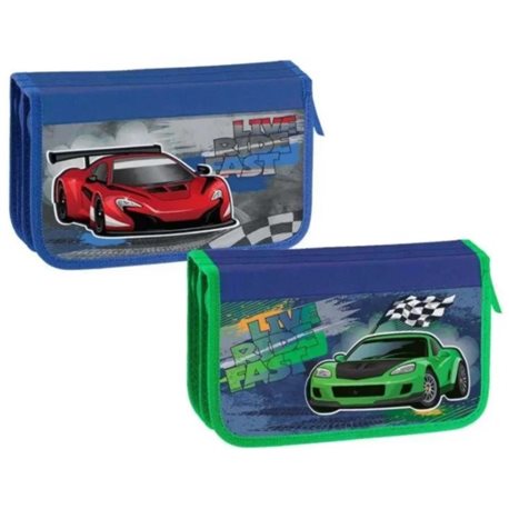 Пенал KIDIS тройной, картонный, серия RIDE FAST 7466