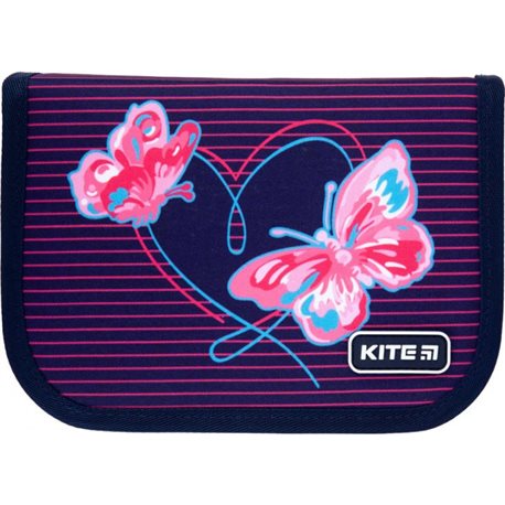 Пенал Kite Education Butterflies Темно-синий Джинс (K21-622-3)
