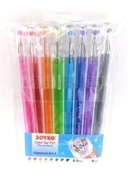Ручки в наборе Joyko GPC-296 Diamond 8 цв гель (_ / 192)