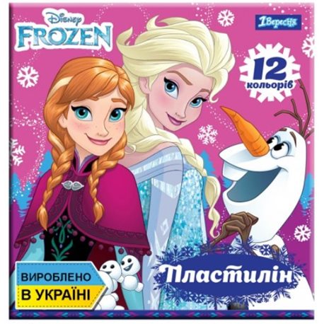 Пластилин 1 сентября 12 цв Frozen Украины 540546