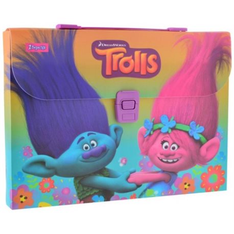 Портфель пластиковый "Trolls" 491308