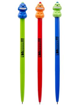 Ручка шариковая YES "Dino Pen", 0,7 мм, синяя