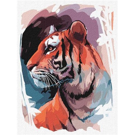 Картина по номерам "Взгляд тигра" Идейка (КНО4233) 