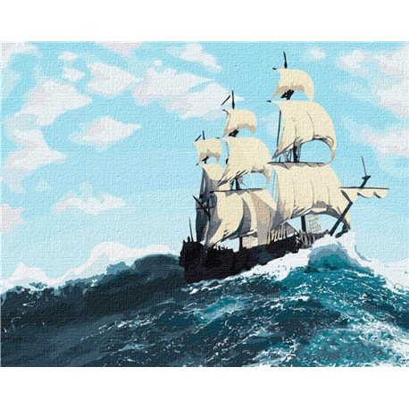 Картина за номерами "Бурхливі хвилі" Ідейка (КНО2752)